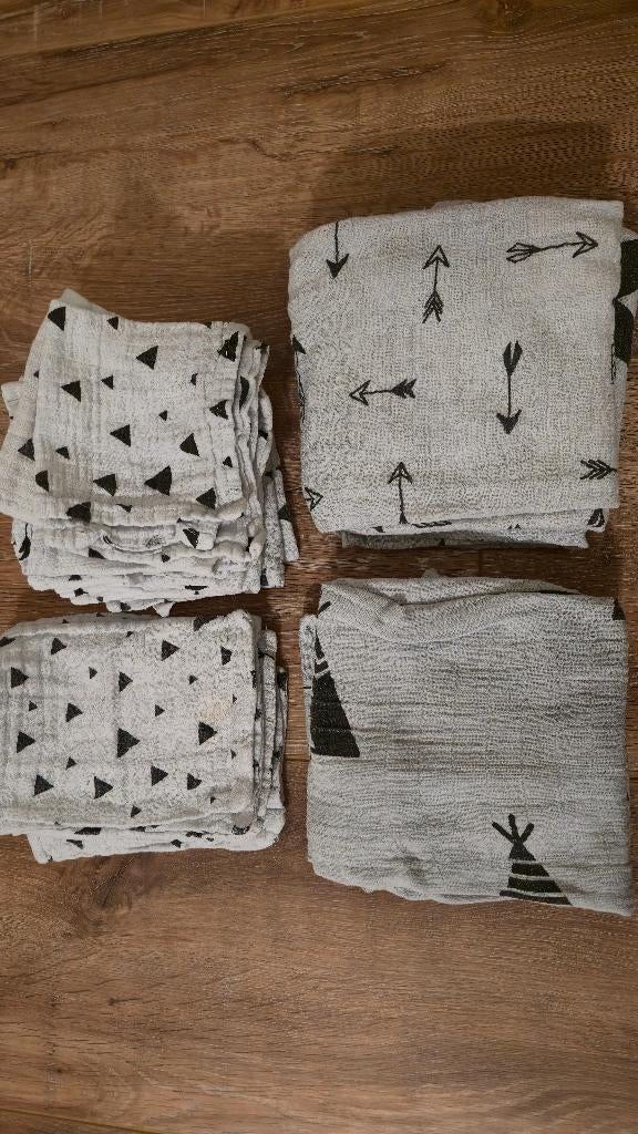 Hydrofiele doeken, washandjes en spuugdoeken van Jollein, Kinderen en Baby's, Badjes en Verzorging, Ophalen of Verzenden, Gebruikt