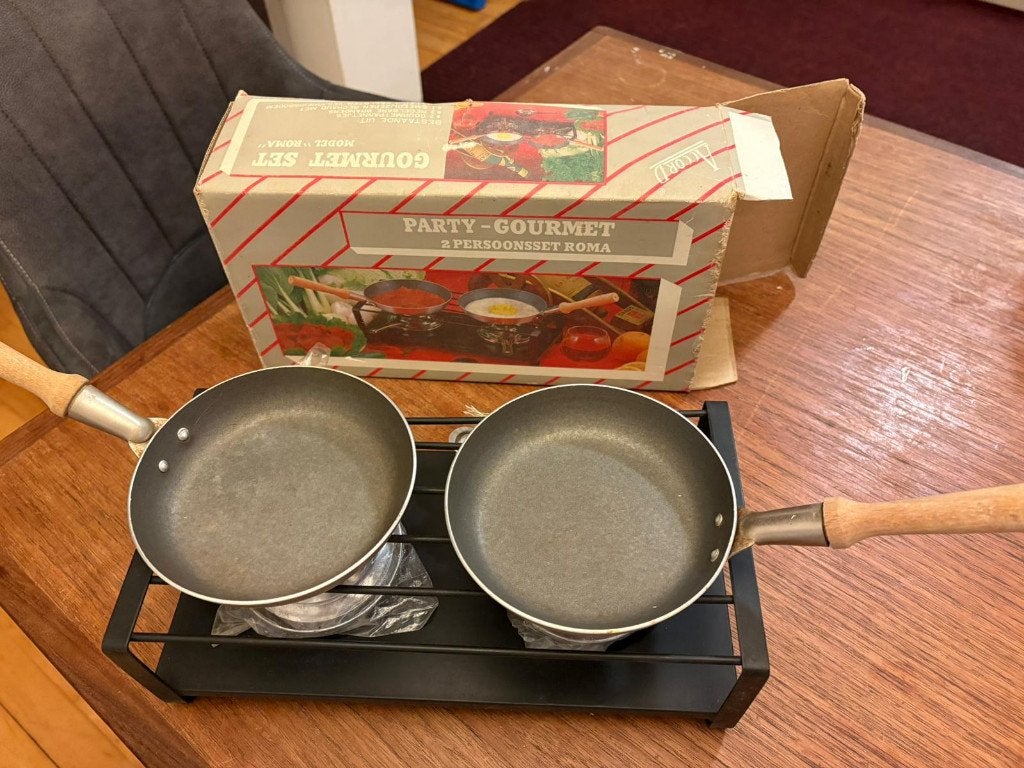 Gourmetset, Witgoed en Apparatuur, Ophalen of Verzenden, Gebruikt, 4 t/m 7 personen