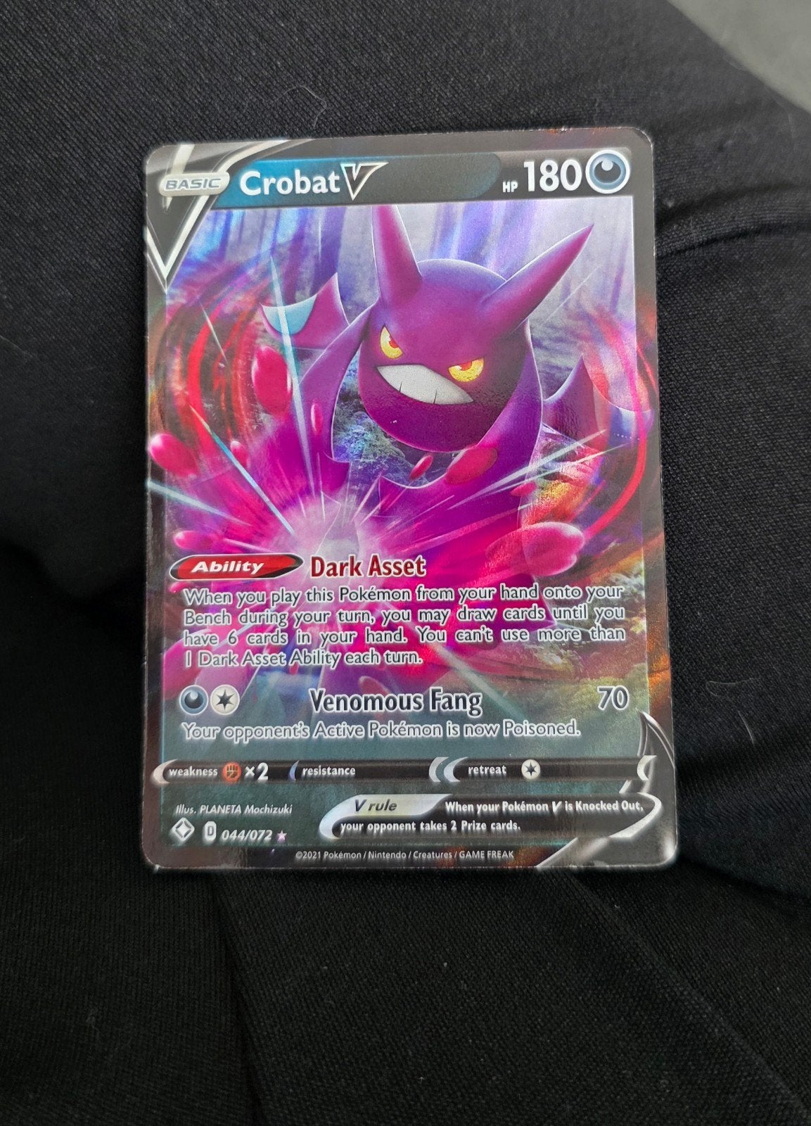 Crobat V Pokémon Kaart - Zo goed als nieuw, Ophalen of Verzenden, Zo goed als nieuw, Losse kaart