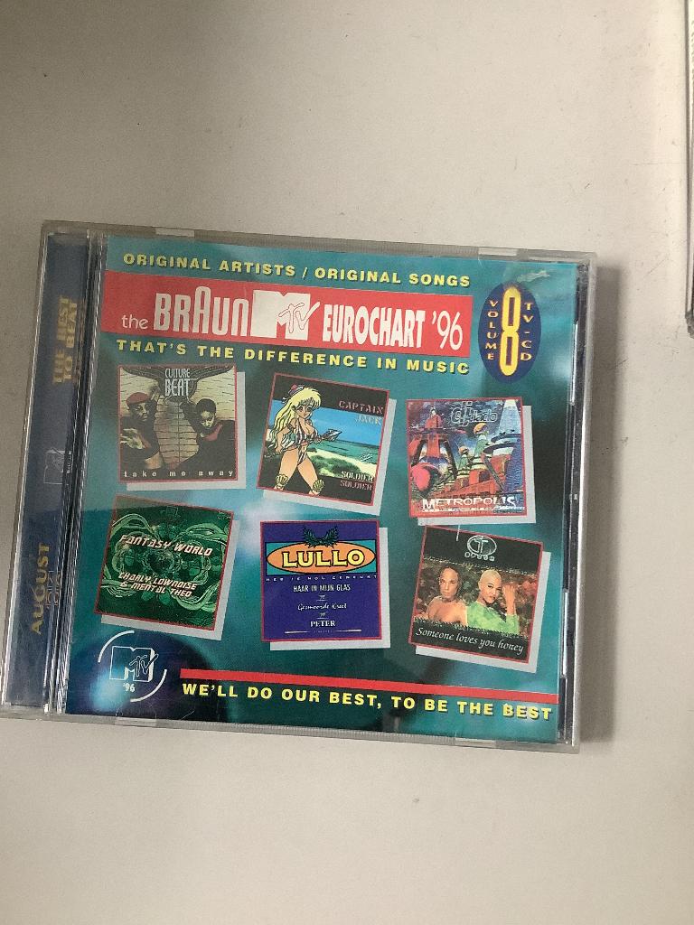 The Braun MTV eurochart 96 volume 8, Verzenden, Zo goed als nieuw, Pop