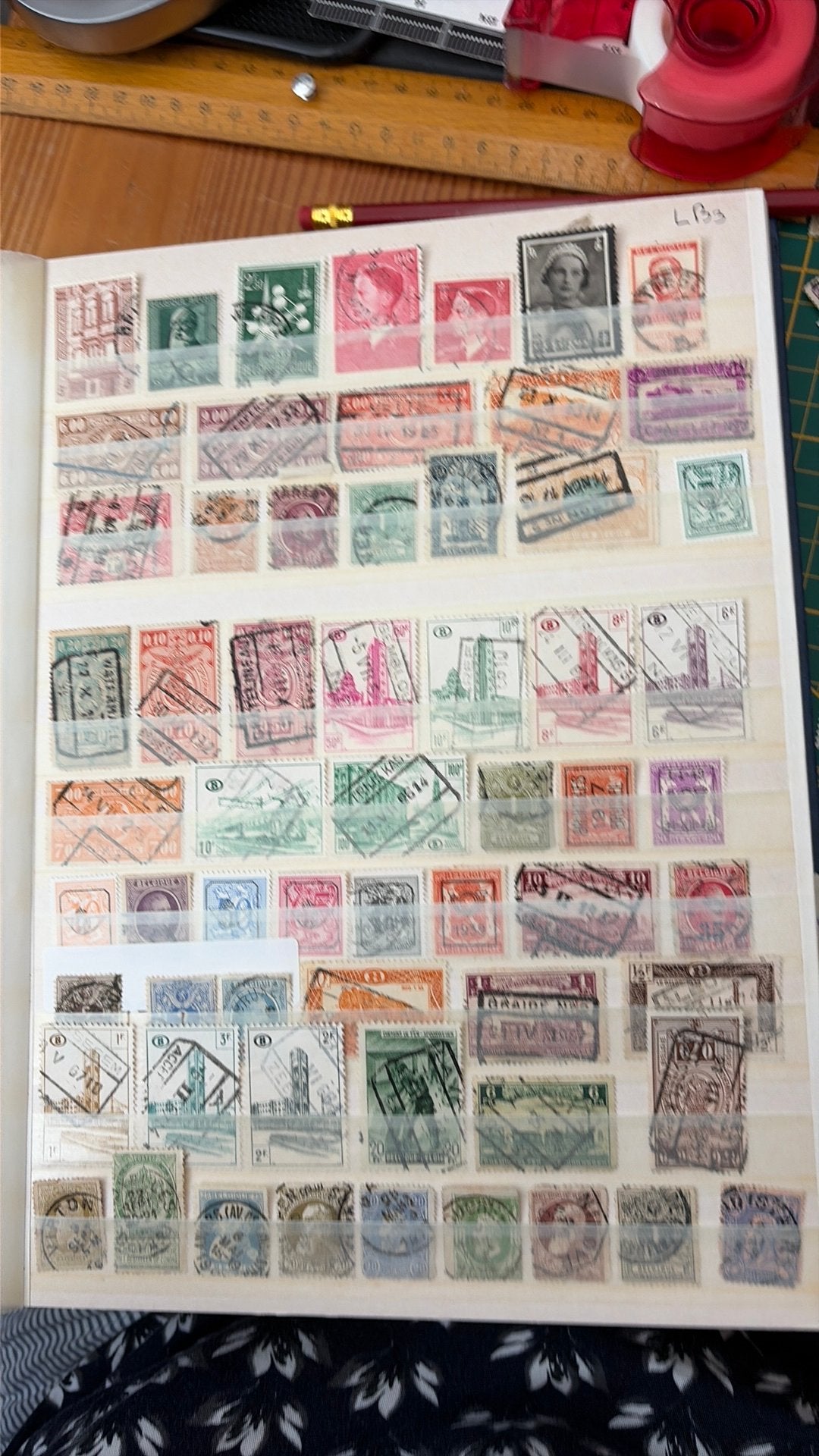 Mooie oude postzegels Belgie LB3, Verzenden