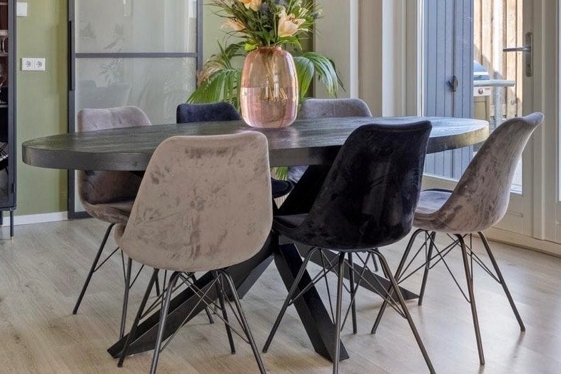 Eetkamer stoel, Ophalen, Gebruikt, Vijf, Zes of meer stoelen, Stof