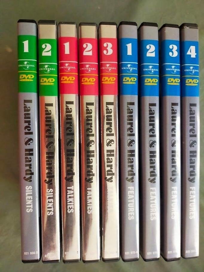 Laurel & Hardy (silents/talkies/features: alle negen dvd's), Alle leeftijden, Nederlands, Ophalen of Verzenden, Zo goed als nieuw