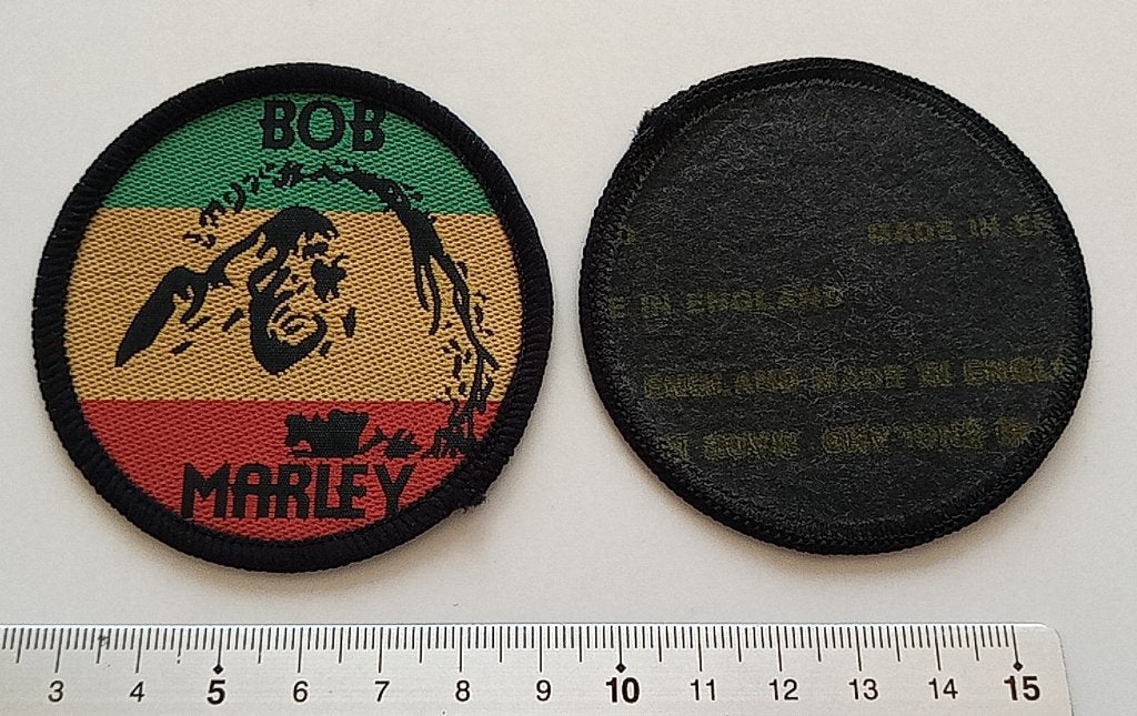 BOB MARLEY LEUKE ZELDZAME 80'S 7CM VINTAGE PATCH M136, Verzenden, Nieuw, Kleding