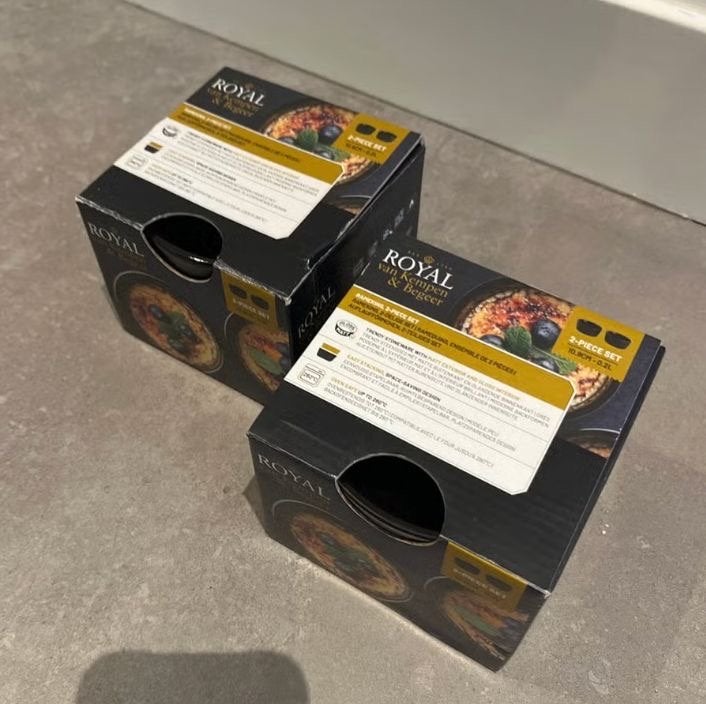 Nieuwe Royal van Kempen & Begeer ovenschaaltjes (2 stuks), Ophalen, Overige typen, Nieuw, Zwart