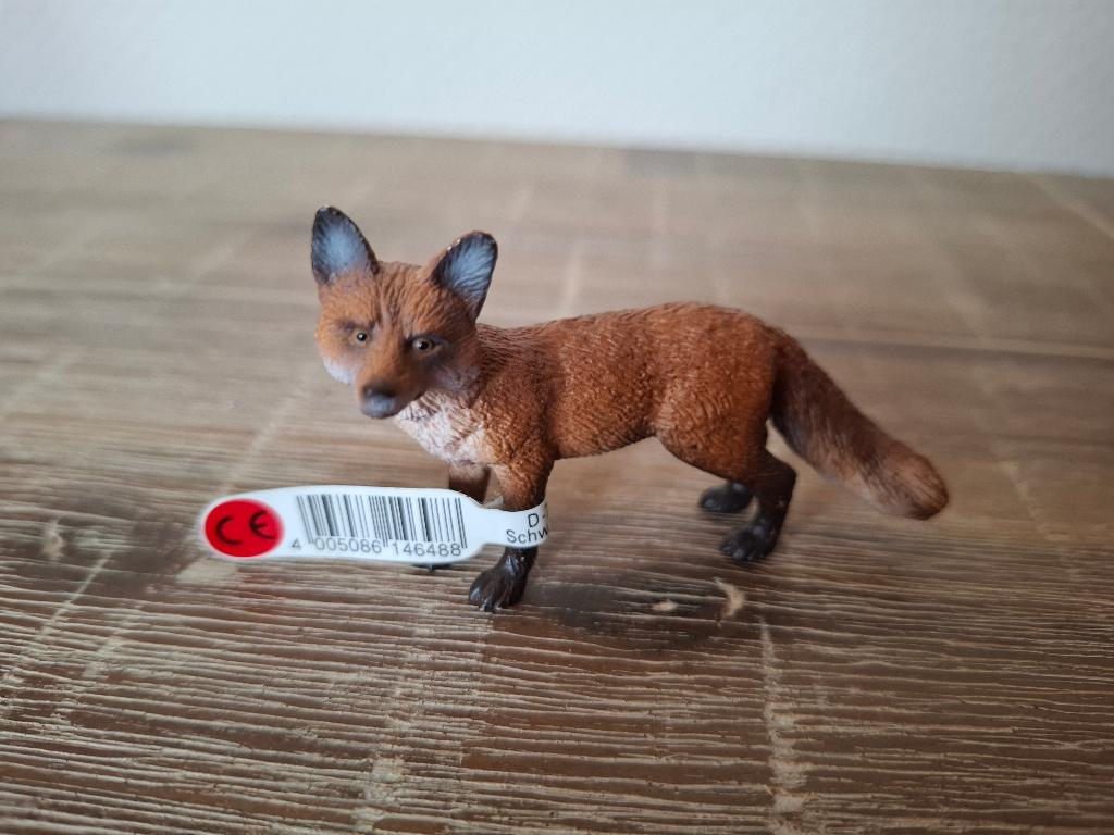 Schleich 14648 vos met label, Ophalen of Verzenden, Zo goed als nieuw