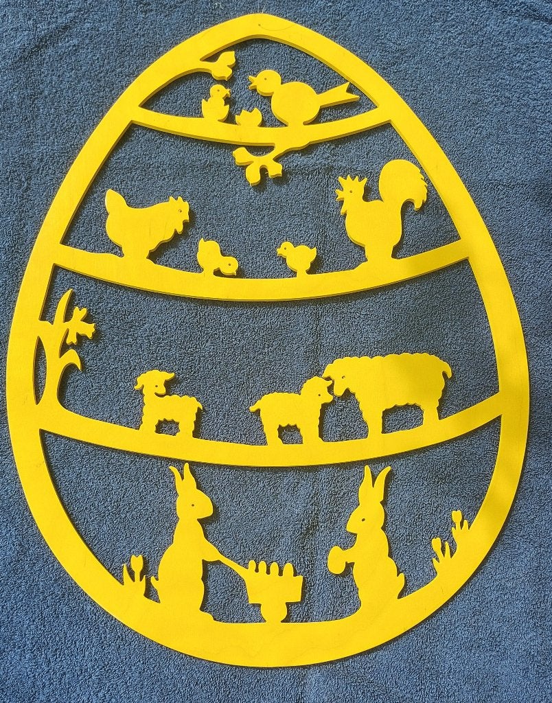 Atelier De Noest Silhouet Pasen 60 cm, Wandhanger, 60 cm, Ophalen of Verzenden, Zo goed als nieuw