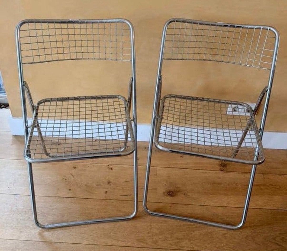 Vintage IKEA Ted Net Klapstoelen Set van 2 Niels Gammelgaard, Ophalen, Stoel, Metaal, Set