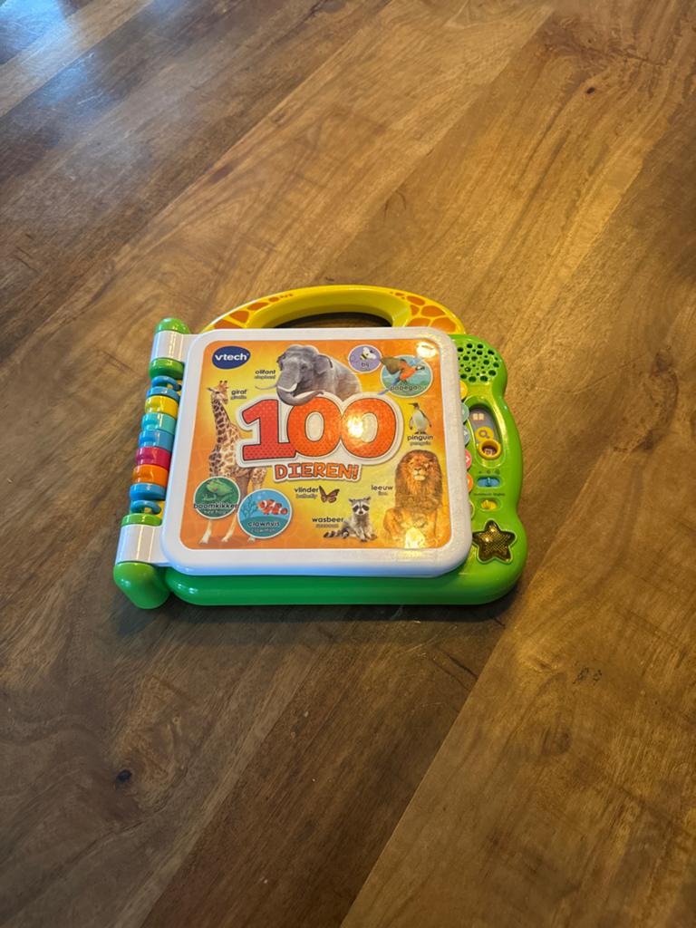 VTech 100 Dieren! Interactief Boekje, Kinderen en Baby's, Speelgoed | Vtech, Ophalen of Verzenden, Zo goed als nieuw, 6 maanden tot 2 jaar