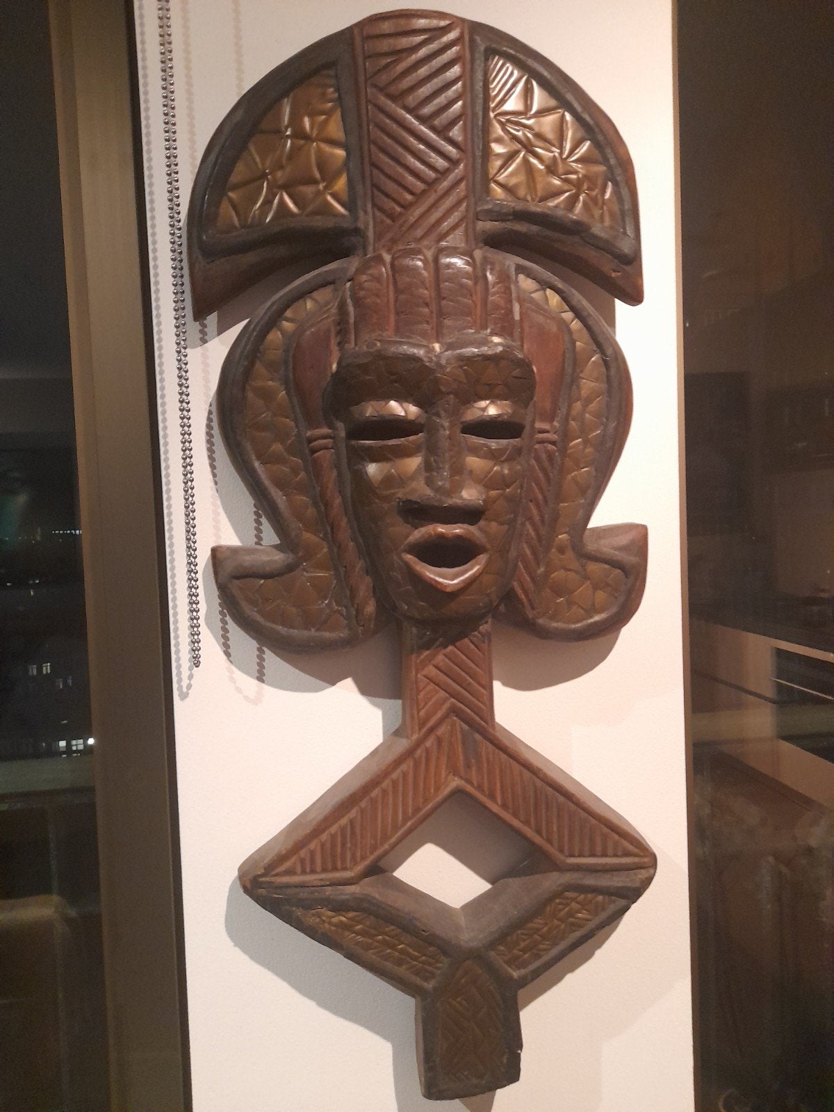 Kota Mahongwe, Hout, Bruin, Afrika, Handgemaakt
