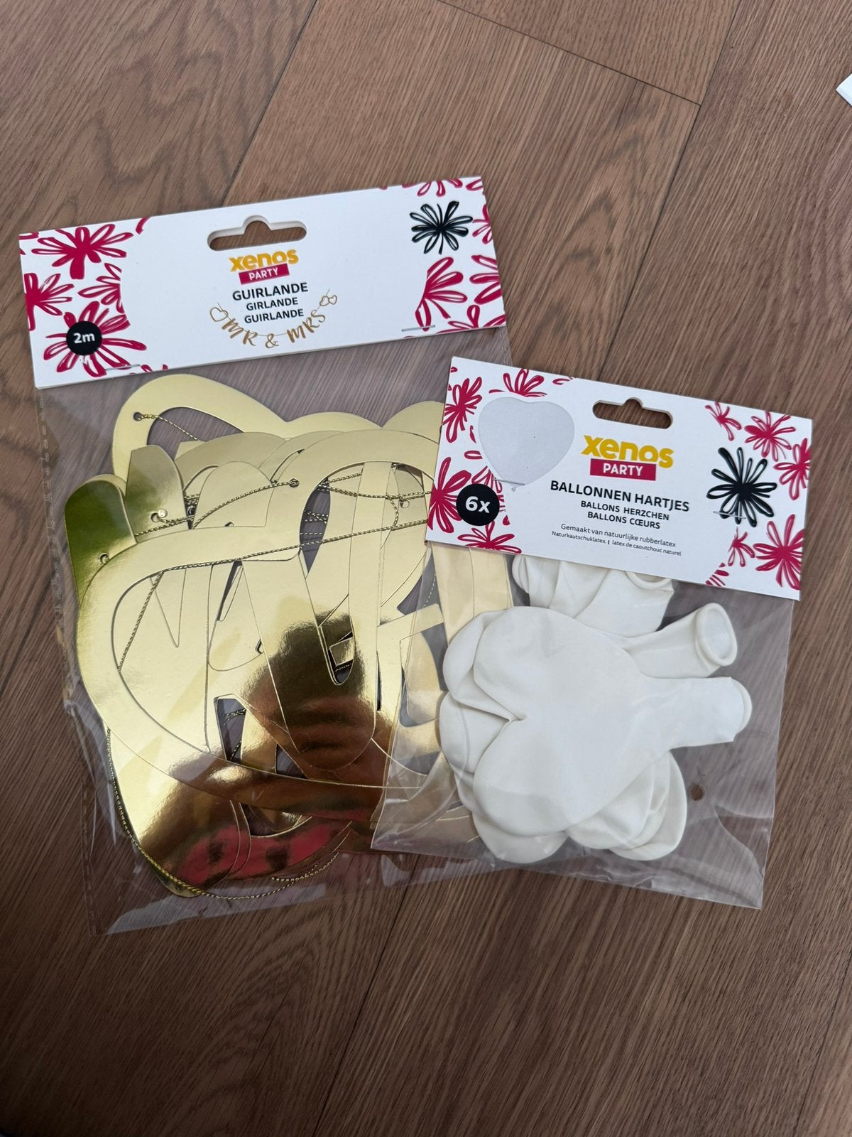 Slinger en ballonnen huwelijk, Ophalen, Zo goed als nieuw, Versiering, Geboorte of Huwelijk