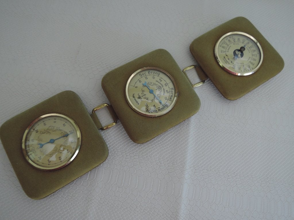 Barometer, thermometer en hygrometer in prima staat, Ophalen of Verzenden, Zo goed als nieuw, Weerstation