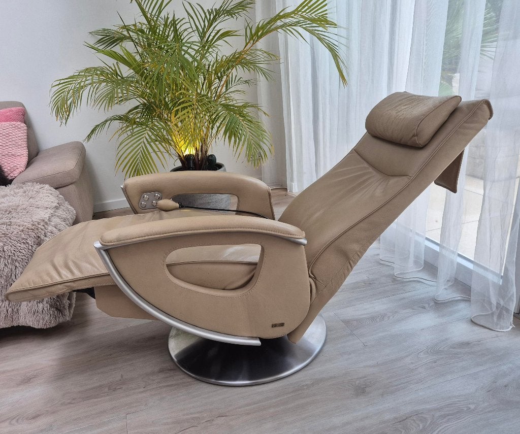Prominent - Relax - Fauteuil - Leer  - Draaibaar - Accu, Ophalen, Gebruikt, Minder dan 75 cm, Leer