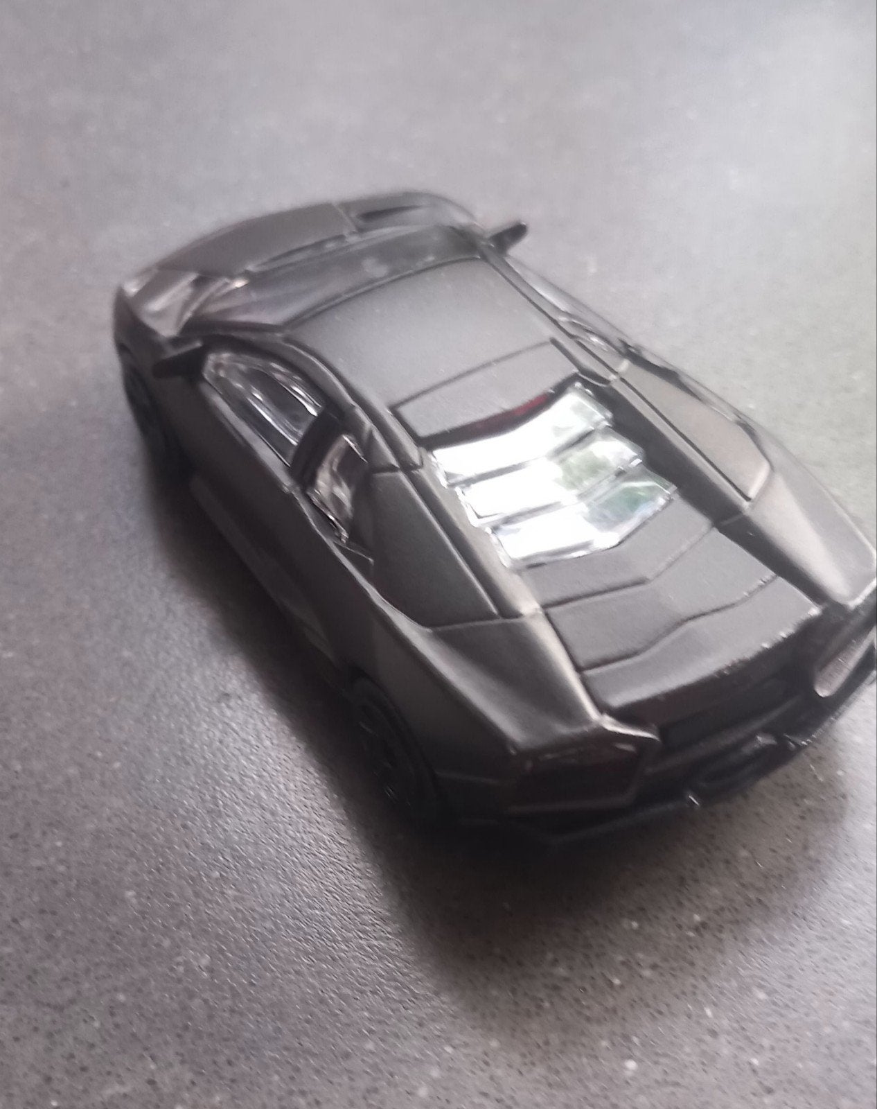 Lamborghini Reventon modelauto - Grijs/Zwart, Ophalen of Verzenden, Gebruikt, Auto, Overige merken