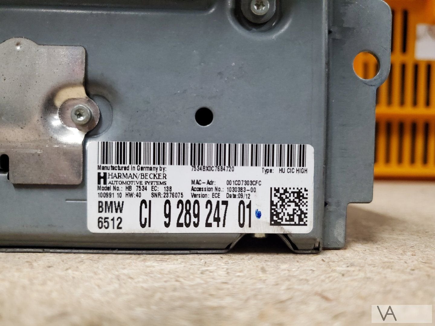 BMW 5 serie F10 F11 navigatie radio 9289247 CIC high €300, Gebruikt, -, -, Ophalen of Verzenden