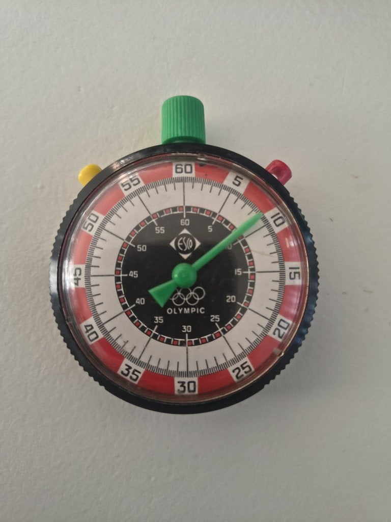 Vintage Esco ‘Olympic’ Stopwatch / Speed Timer (jaren '60), Overige merken, Overige materialen, Zakhorloge, 1960 of later