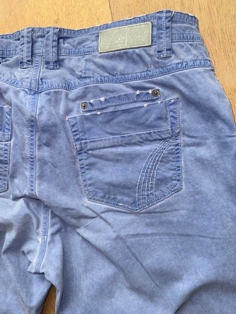 z.g.a.n. blauwe 5-pocket broek maat 40 van Summum., Maat 38/40 (M), Summum, Blauw, Ophalen of Verzenden