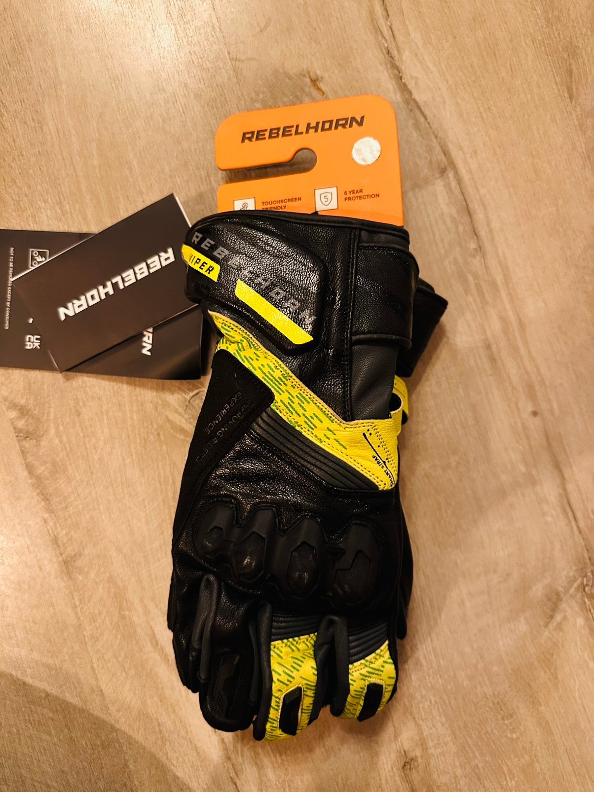 Race handschoenen man leer maat M, Ophalen of Verzenden, Nieuw met kaartje, Heren, Handschoenen