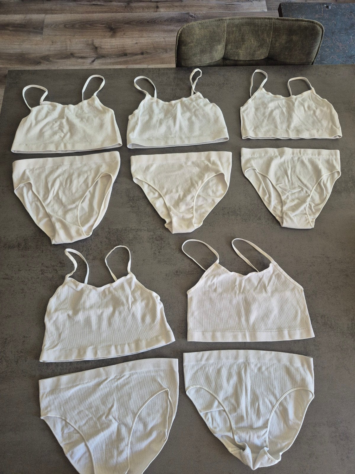 5 hema ondergoed set onderbroek met hemd bh stretch naadloos, Ophalen of Verzenden, Meisje