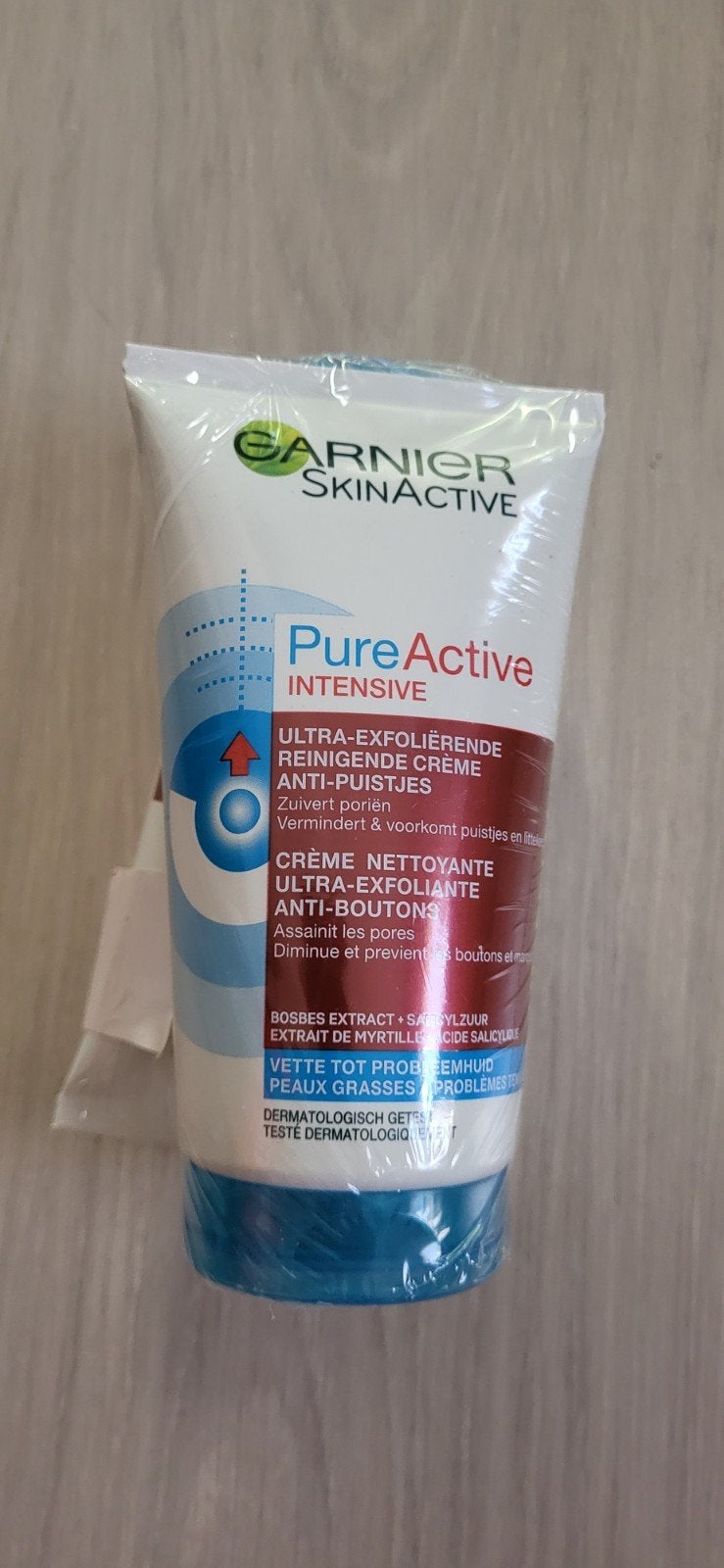 Garnier Pure Active Intensive Anti-Puistjes Reinigingscrème, Sieraden, Tassen en Uiterlijk, Ophalen of Verzenden, Nieuw, Gehele gezicht