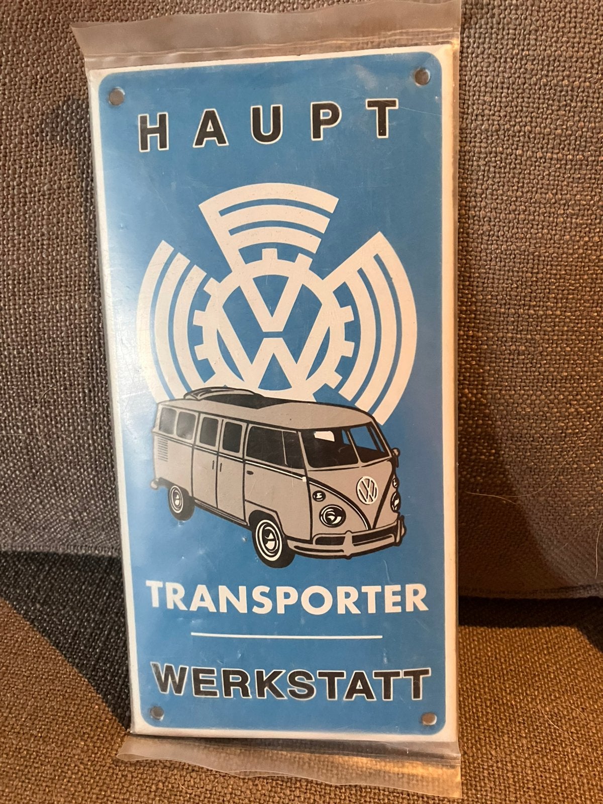 Emaille bordje bord reclamebord Volkswagen bus busje vw t1, Ophalen of Verzenden, Nieuw, Auto's