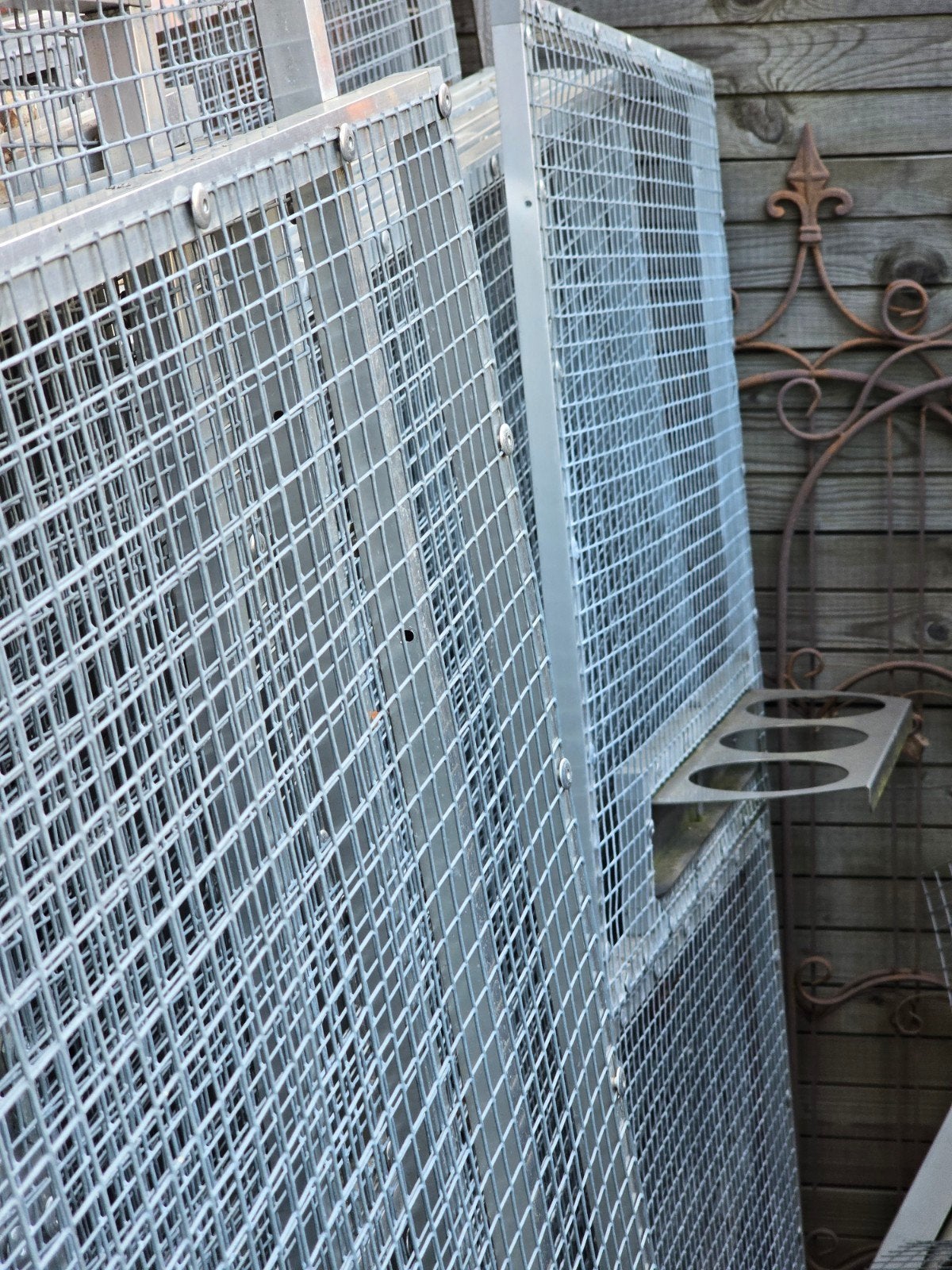 +/- 25  aluminium voliere panelen incl voorzet ramen, Dieren en Toebehoren, Vogels | Hokken en Kooien, Ophalen, Gebruikt, Aluminium