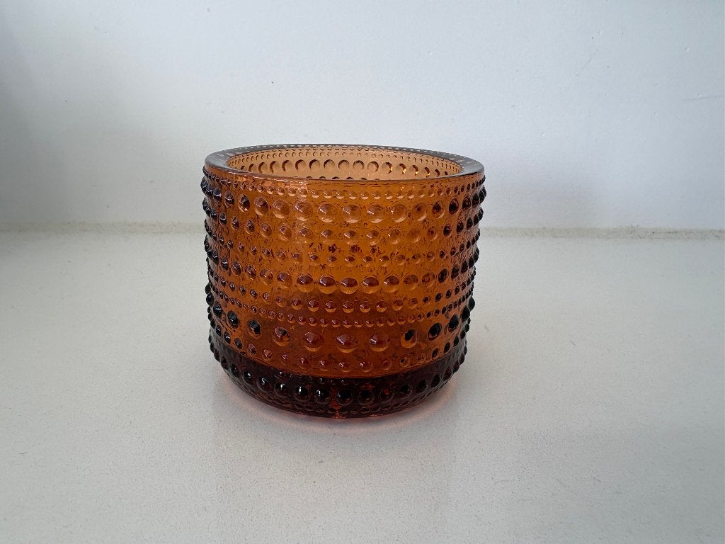 Iittala Kastehelmi Sevilla Orange, Waxinelichthouder, Oranje, Ophalen of Verzenden, 6 cm