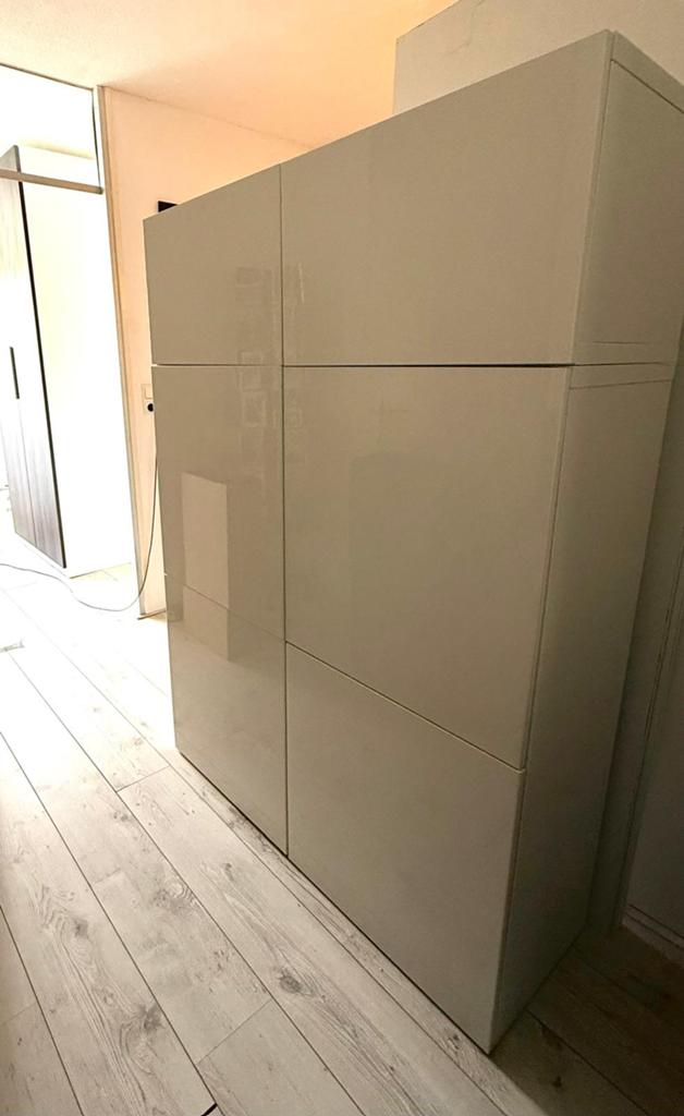 Ikea Besta kasten met deurtjes, Ophalen, Gebruikt, 100 tot 150 cm, 150 tot 200 cm