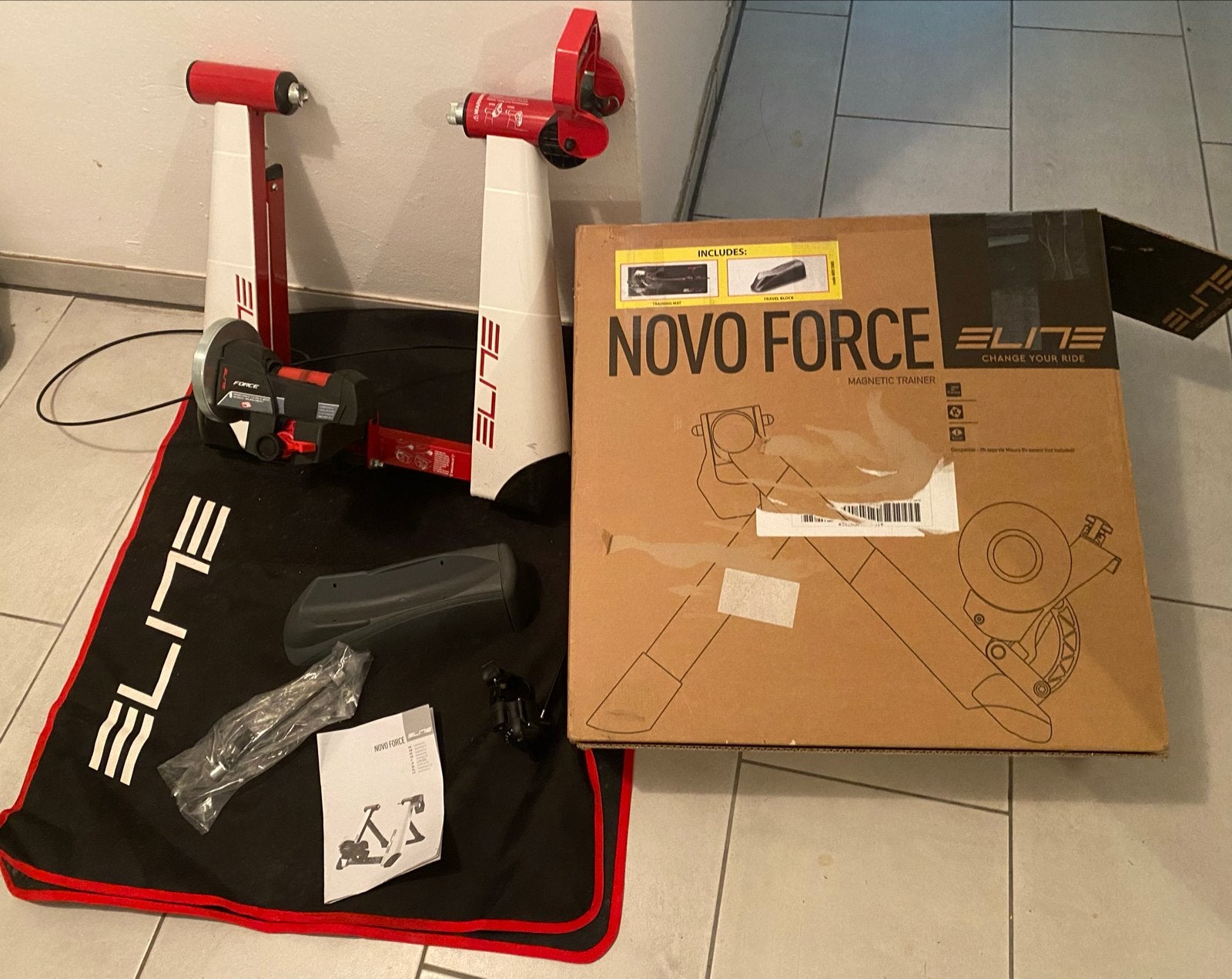 Elite Novo Force Fietstrainer - Magnetische Weerstand, Ophalen, Gebruikt, Overige merken