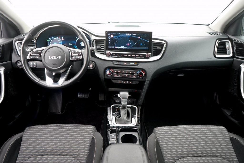 Kia Ceed Sportswagon 1.6 GDI PHEV Dynamicline | Stoelverwarm, Auto's, Automaat, Gebruikt, Leder en Stof, Plug-in hybride
