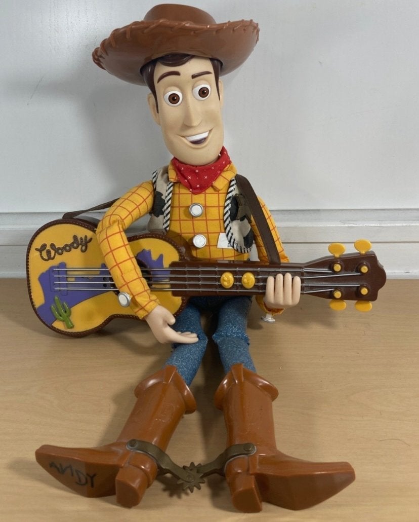 Toy Story Woody Pop met gitaar, Ophalen of Verzenden, Zo goed als nieuw, Jongen of Meisje