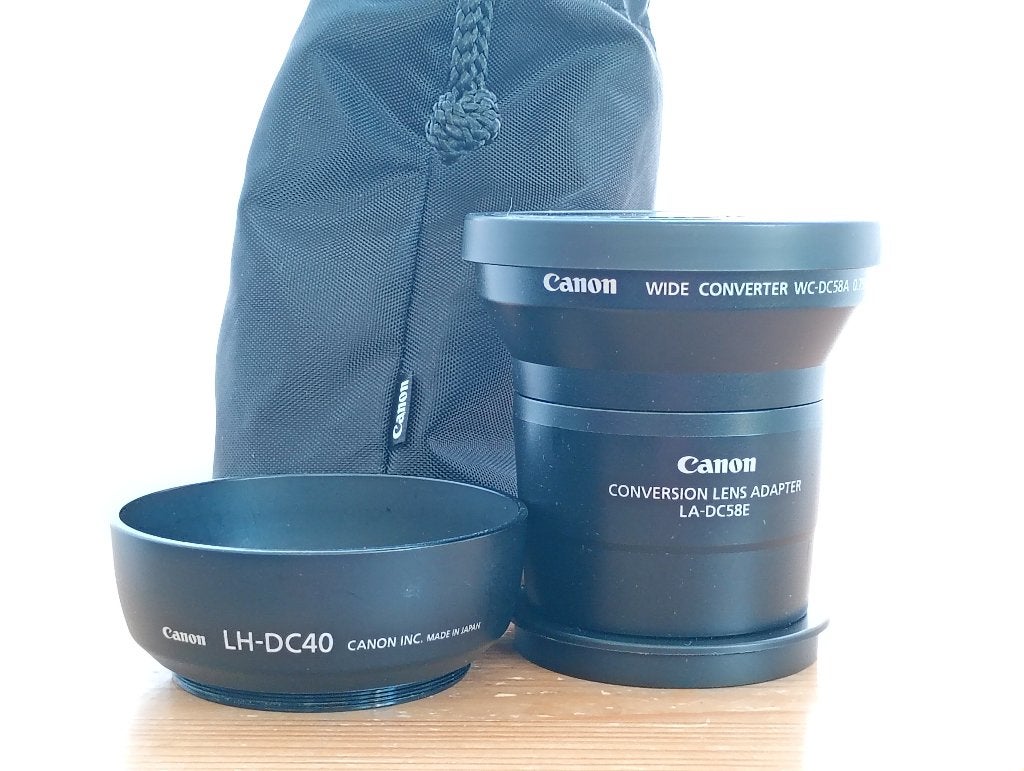 Canon Wide Converter WC-DC58A 0.75x, Audio, Tv en Foto, Fotografie | Lenzen en Objectieven, Gebruikt, Canon, Ophalen of Verzenden