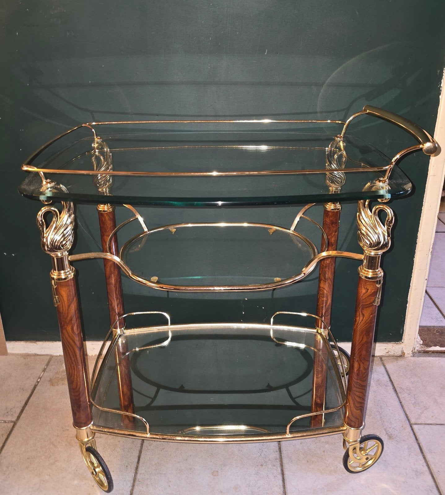 antieke serveerwagen trolley bar theewagen, Ophalen
