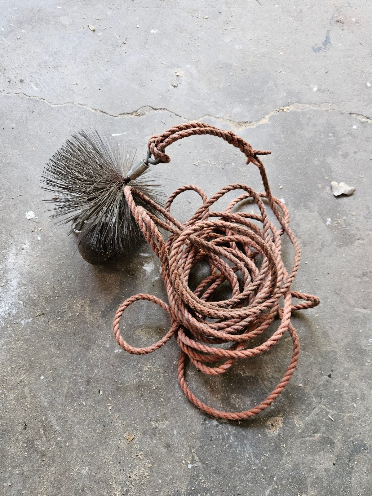 Schoorsteen veegborstel 20cm, Ophalen of Verzenden