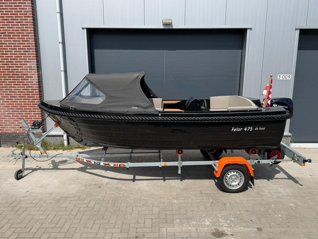 Felor 475 Sloep 2022 incl. Tohatsu 20PK 4-takt en Trailer, Watersport en Boten, Sloepen, 5 m, Nijverheidsweg 3F, Wfwatersport@botenverhuurhoorn.nl