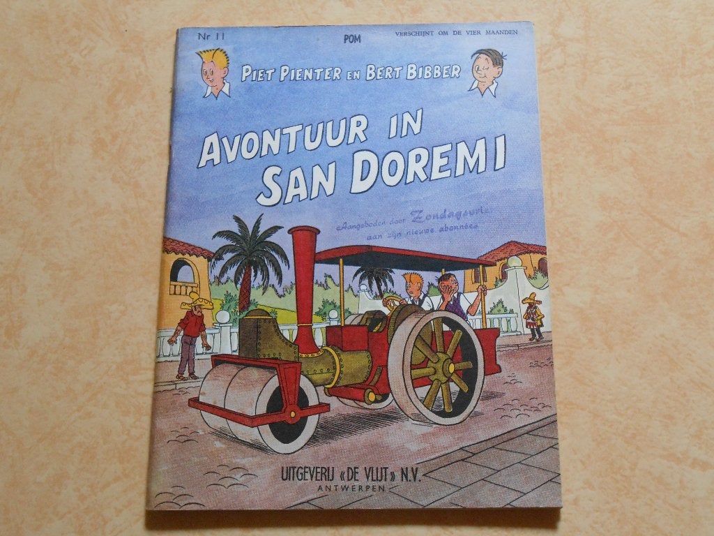 Piet Pienter en Bert Bibber 11 Avontuur in San Doremi 1961, Boeken, Stripboeken, Eén stripboek, Ophalen of Verzenden, Zo goed als nieuw