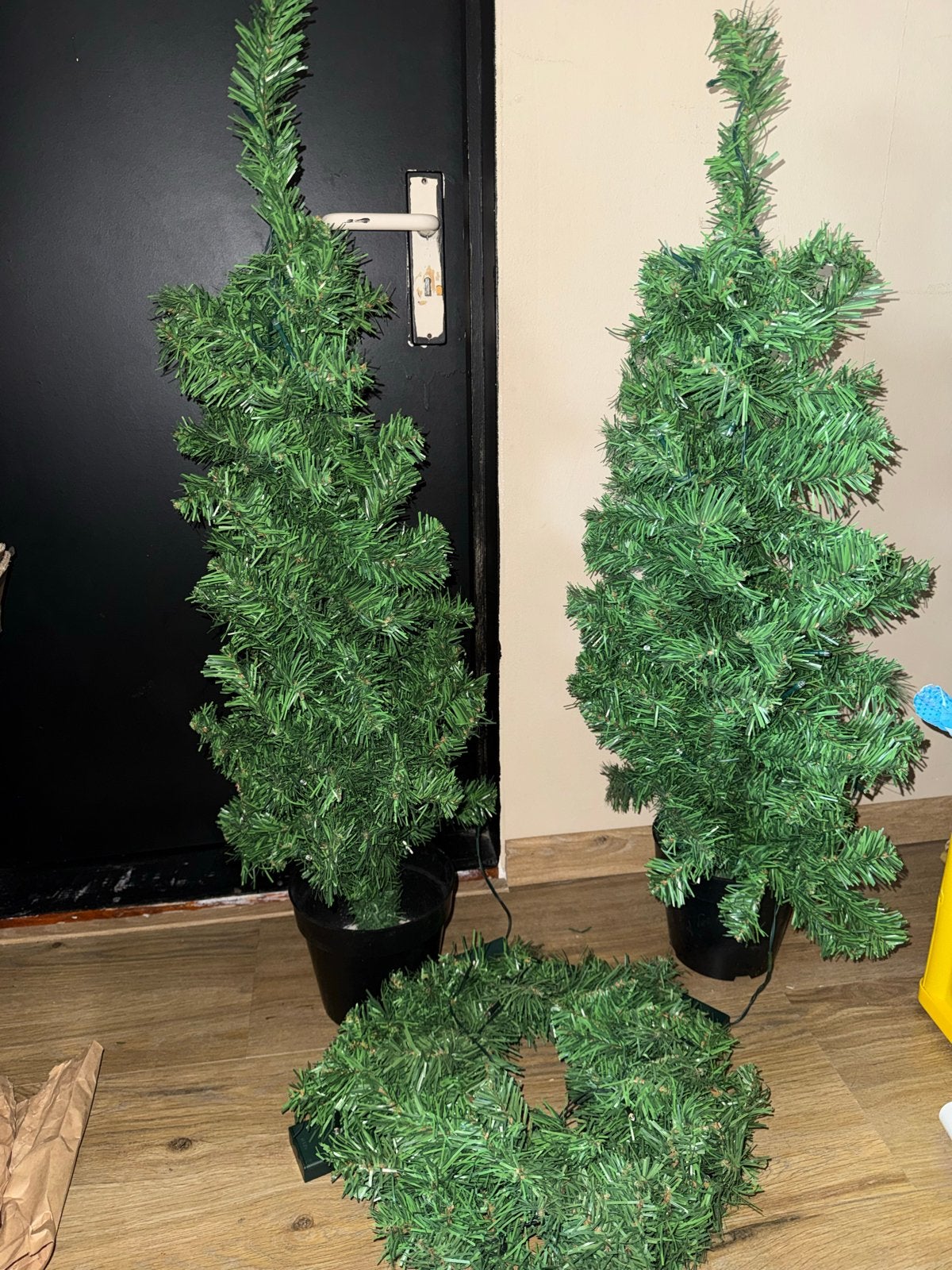 Kerstboom en kerstkrans set, Ophalen of Verzenden, Zo goed als nieuw