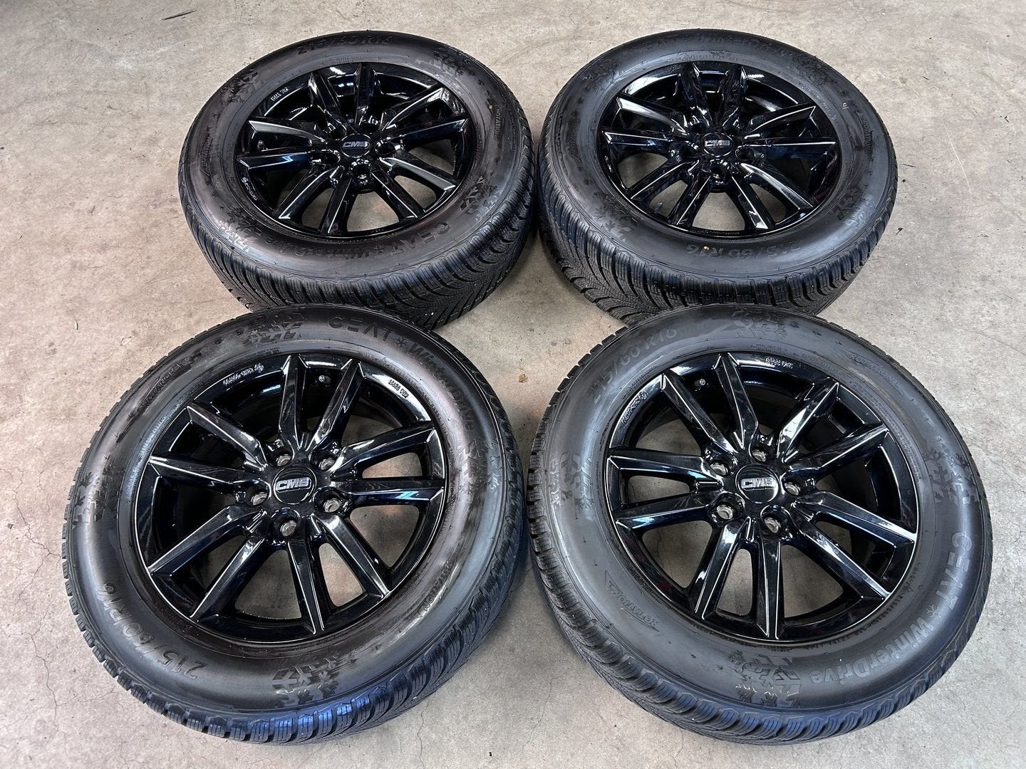 16 inch CMS velgen + winterbanden Volkswagen Passat, -, Banden en Velgen, -, Gebruikt