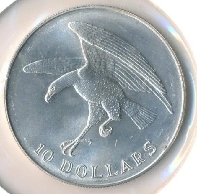 Singapore 10 Dollars 1974, Ophalen of Verzenden, Zuidoost-Azië, Losse munt, Zilver