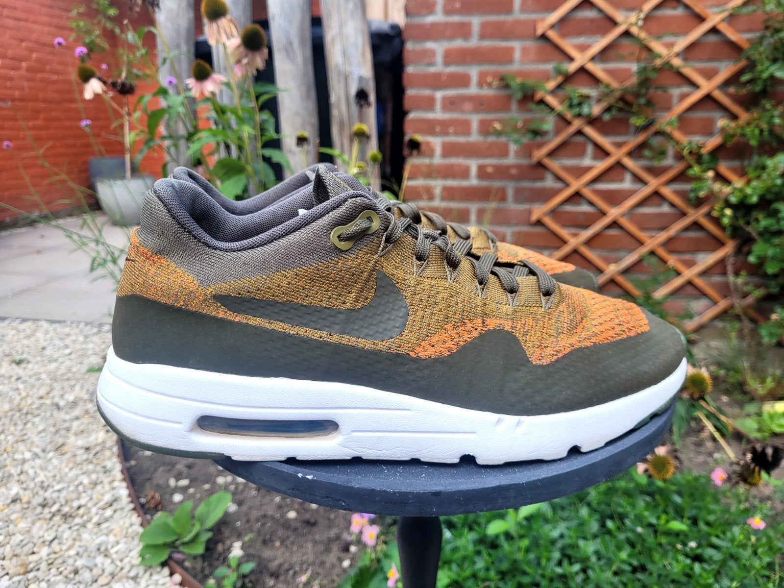 Nike Air Max 1 Ultra Flyknit "Olive Flak" maat 45, ManolaSneakers@gmail.com, 5151AS, Overige kleuren, Nike