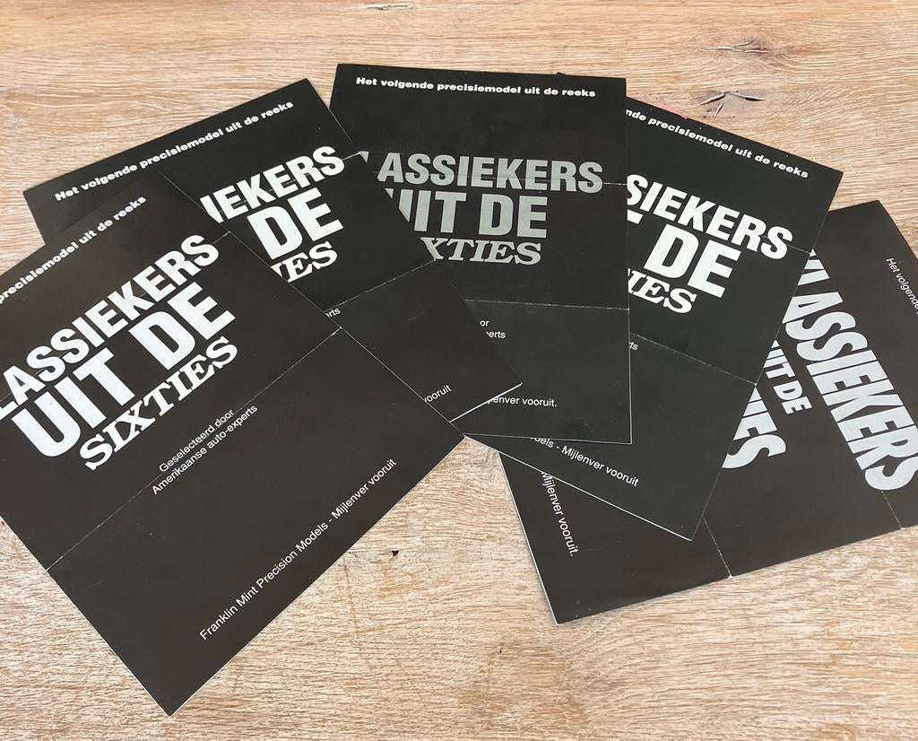 Folders Klassiekers uit de sixties, Ophalen of Verzenden, Auto's
