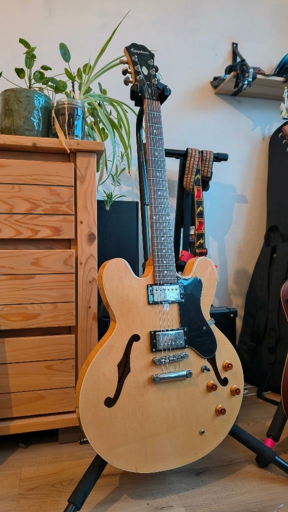 Epiphone Dot Naturel, Muziek en Instrumenten, Ophalen, Zo goed als nieuw, Semi-solid body, Epiphone