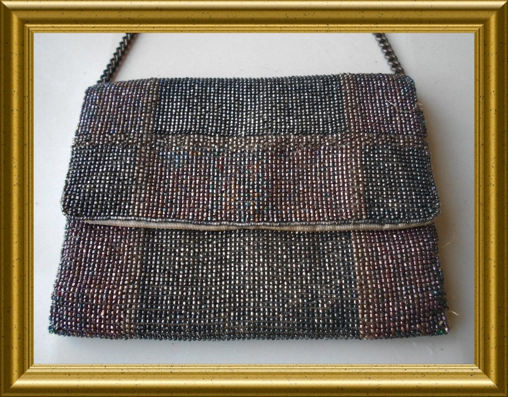 Art deco tasje met kraaltjes, Ophalen of Verzenden