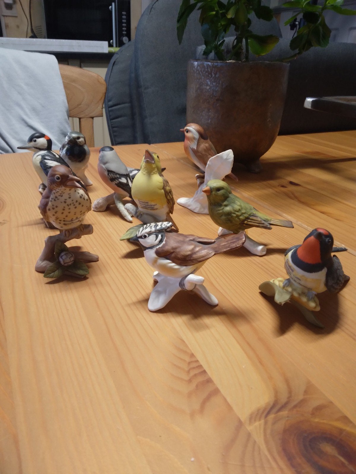 Vogels goebel west germany beelden  9 stuks, Ophalen, Zo goed als nieuw, Dier