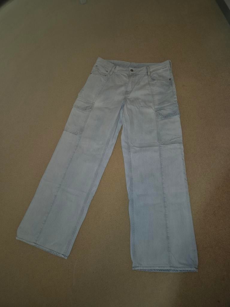 Gstar Judee cargo low waist loose jeans, Kleding | Heren, Verzenden, Zo goed als nieuw, Blauw