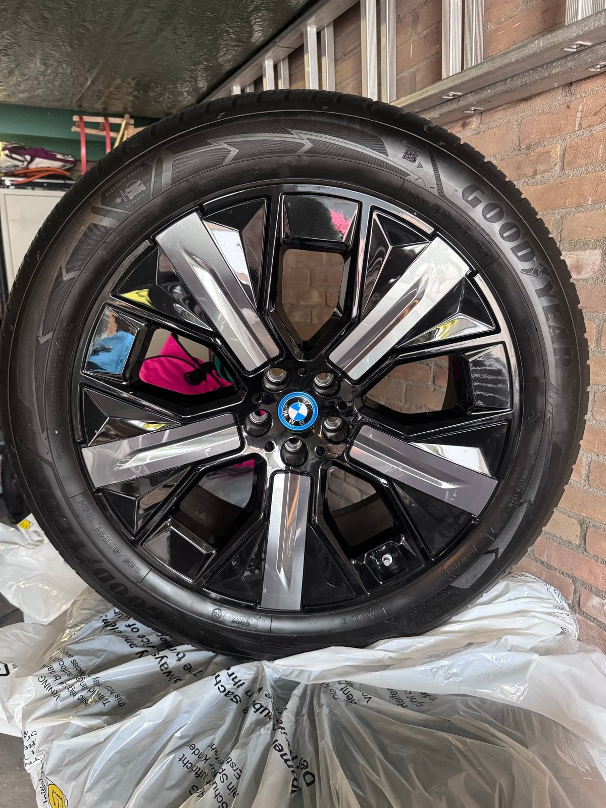 Originele BMW velgen met TMS sensoren, z.g.a.n., Ophalen