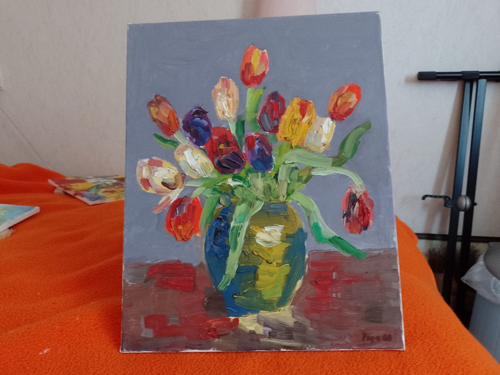 Schilderij olieverf op doek, Ophalen of Verzenden
