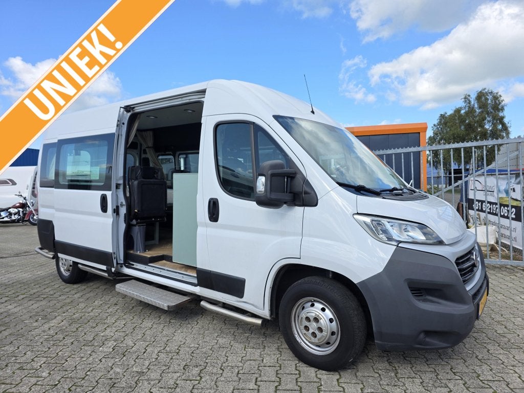 Fiat Ducato buscamper 3.0L 136PK op Gas| 6 zitplaatsen 2018, Chemisch toilet, Buscamper of Camperbus, Audio installatie, Fiat