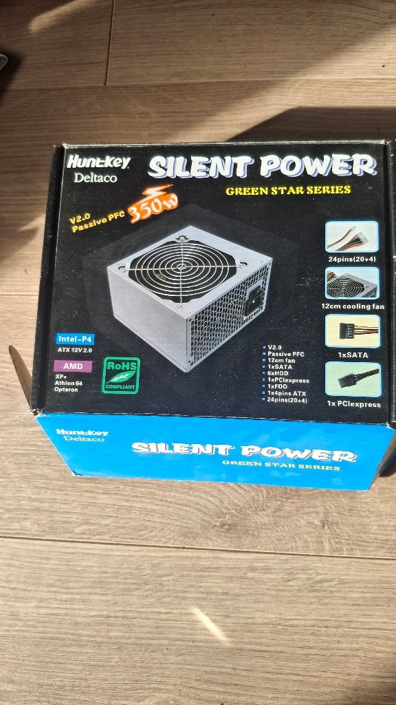 Huntkey 350W Voeding (ATX, 24-pins) – NIEUW IN DOOS!, Ophalen of Verzenden, Nieuw