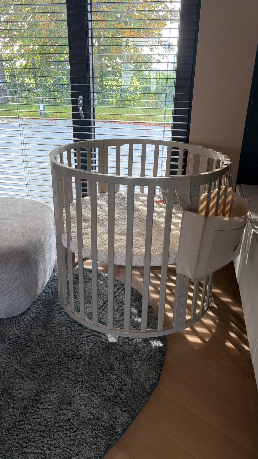 Box Novi Nooni Rond Sand, Kinderen en Baby's, Ophalen, Zo goed als nieuw, Rond, Wieltjes